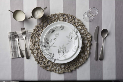 Boutique Misty Leaves 12-Piece Dinnerware Set, Service for 42