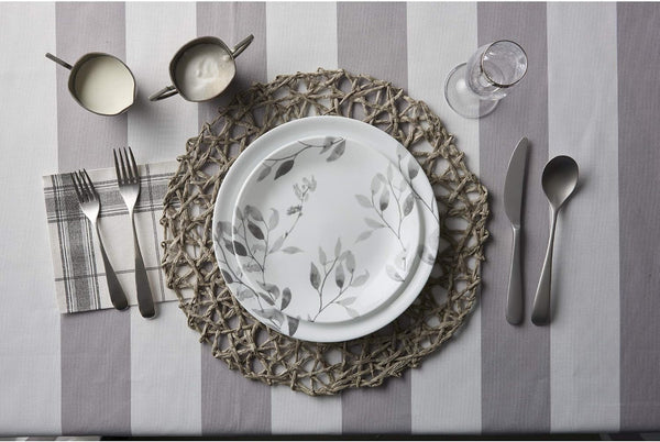 Boutique Misty Leaves 12-Piece Dinnerware Set, Service for 42
