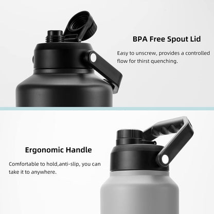 64Oz Insulated Water Bottle, Half Gallon Stainless Steel Water Jug4