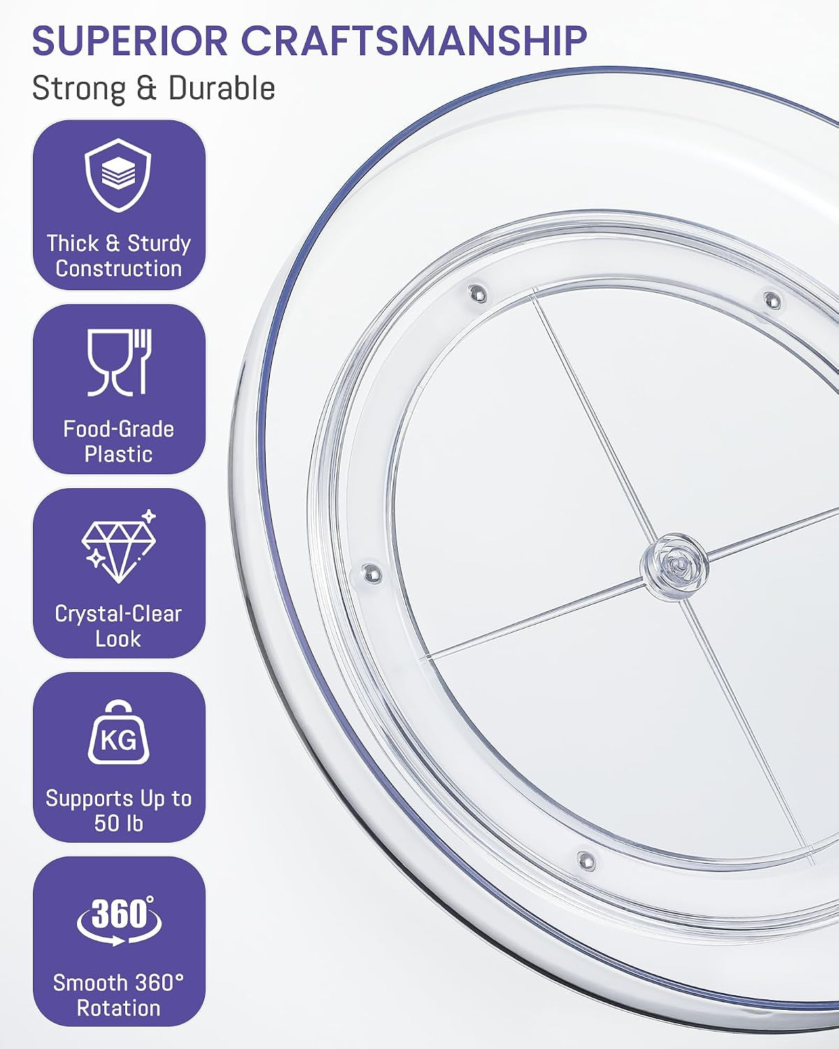 4-pack-9-inch-elegant-clear-turntable-acrylic-lazy-susan-non-skid-rotating-smoothly-kitchen-spice-rack-cabinet-pantry-organization-storage-refrigerator-vanity-makeup-bathroom-countertop-organizer