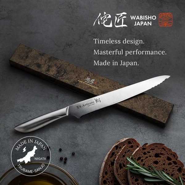 Hybrid-Edge Santoku Utility Knife, Made in Japan5