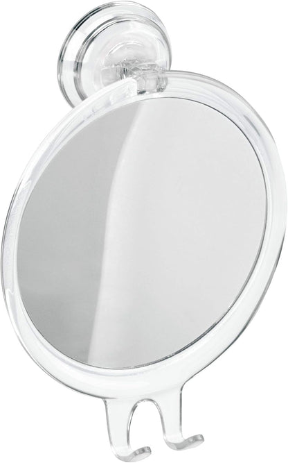 Plastic Power Lock Suction Shower Shaving Razor Holder, Fog-Free Bathroom or Tub, 6" X 2" X 7", Mirror-Round4