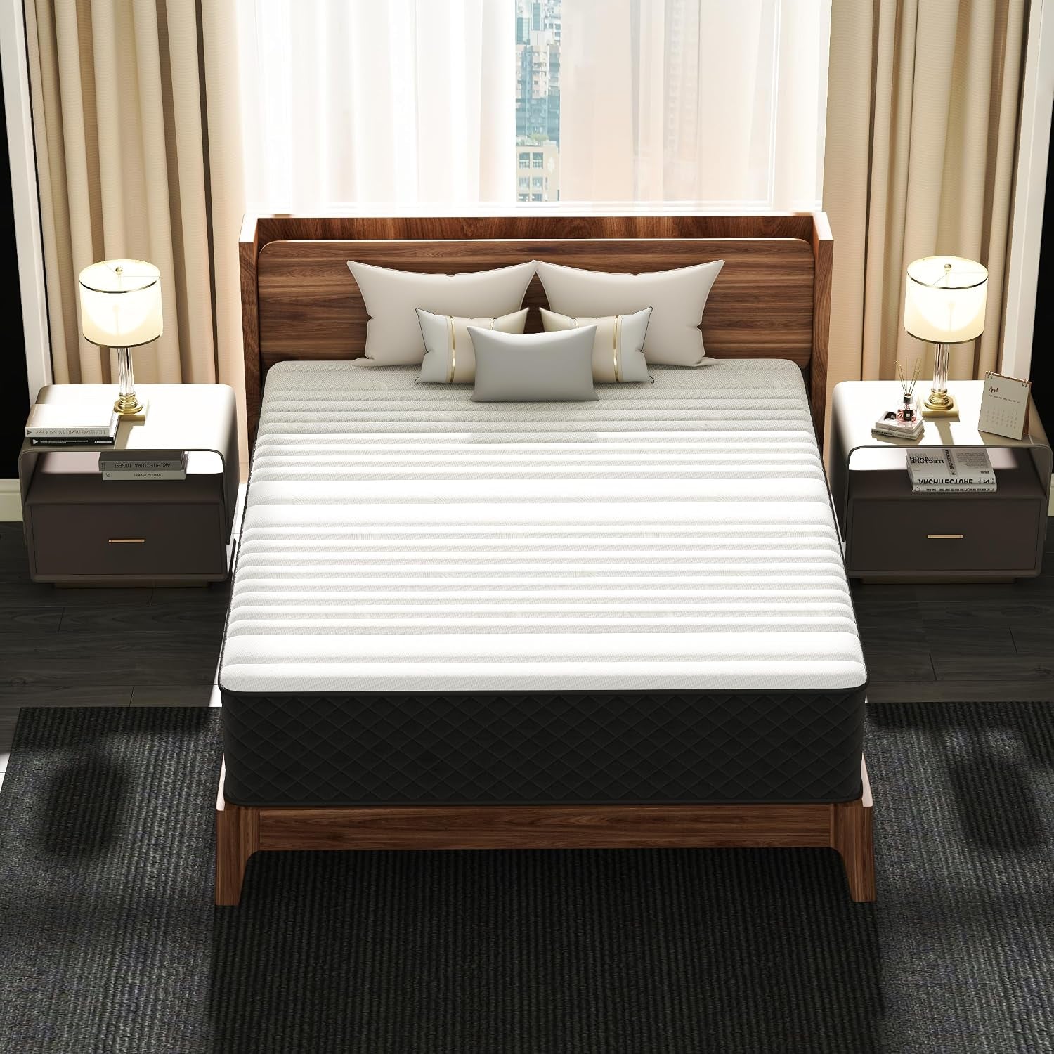 12-inch-queen-hybrid-mattress-in-a-box-firm-pocket-spring-gel-foam-pressure-pain-relief-motion-isolation-certipur-us-certified-gel-memory-foam-layer