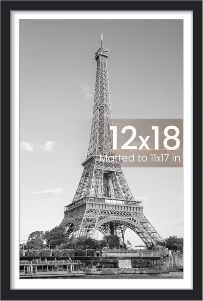 12X18 Picture Frame, Wall Decor Poster Frames, Black 1 Pack1
