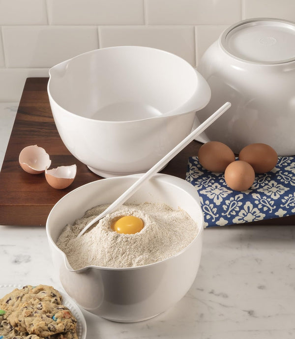 Melamine Mixing Bowl Set: 2, 3 and 4 Liters, White (3234WH)8