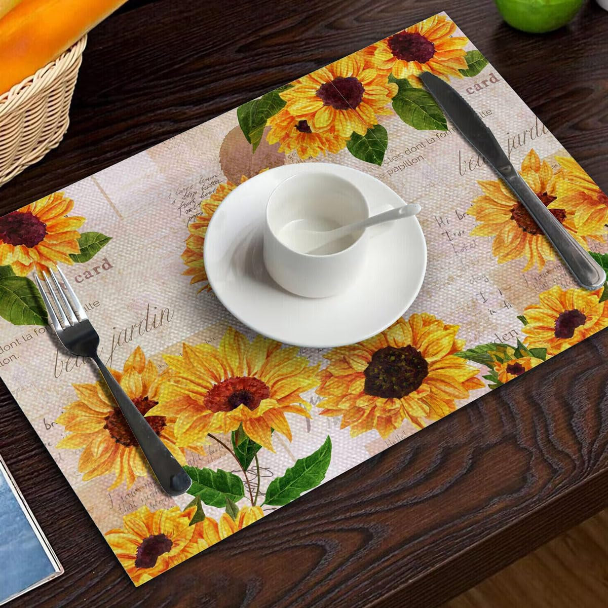 watercolor-sunflower-table-runner-and-place-mats-set-of-6-70-in