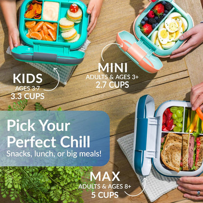 Bentgo Chill Mini Leak-Proof 3 or 4 Compartment Lunch Box6
