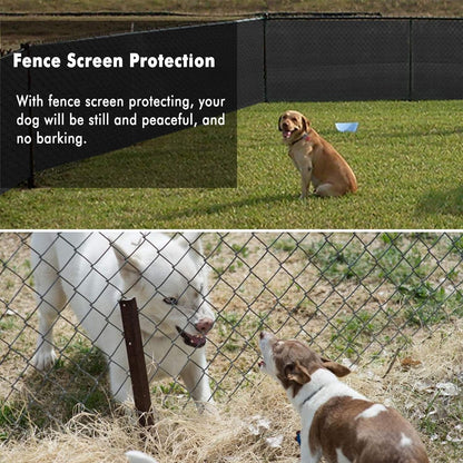 Privacy Screen 6' X 50' Fence Commercial Shade Cover with Brass Grommets Heavy Duty Perfect for Outdoor Back Yard, Black, Customizable6