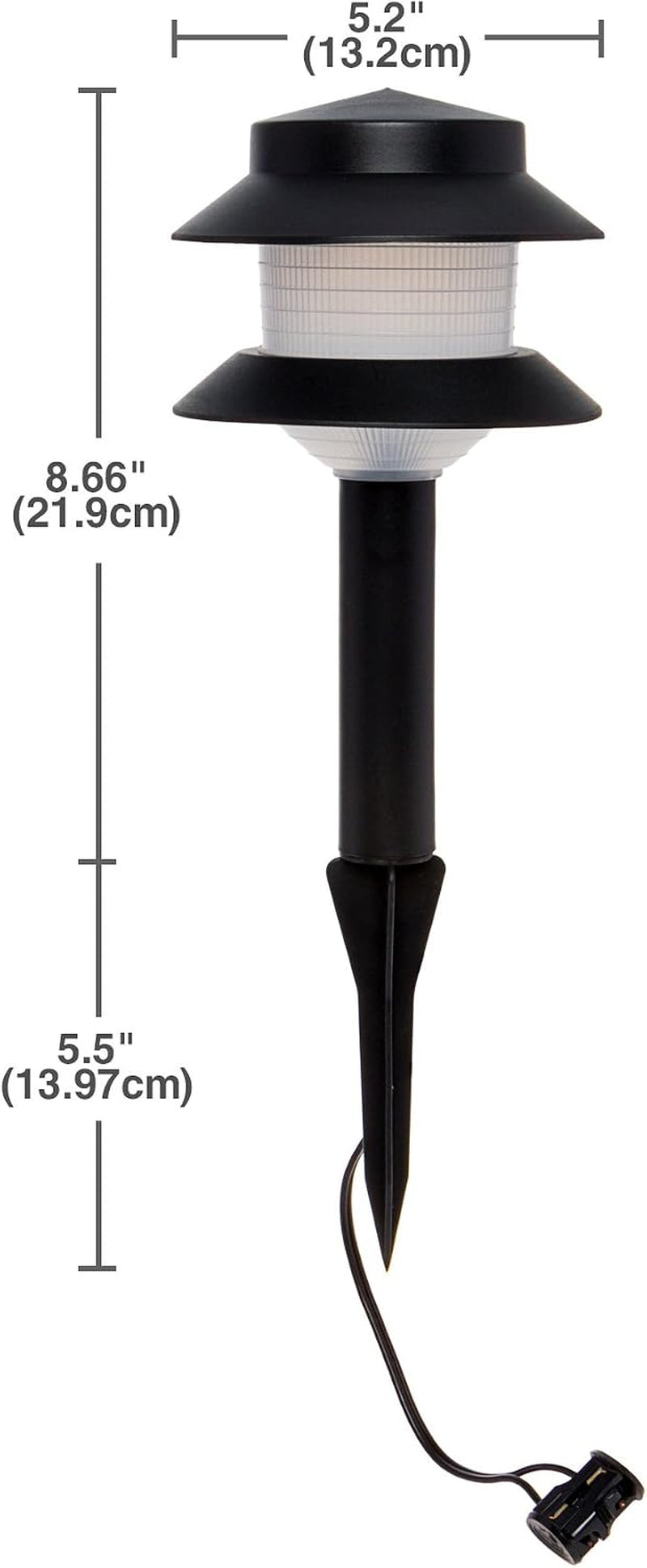 paradise-gl22627-low-voltage-plastic-4w-path-light-black-12-pack