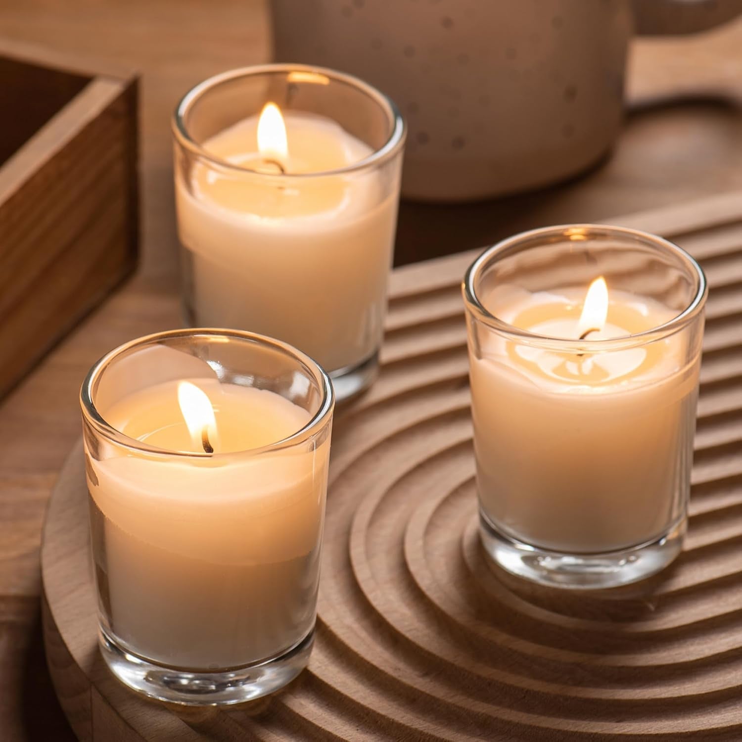 24-pack-warm-white-unscented-clear-glass-filled-votive-candles-hand-poured-wax-candle-ideal-gifts-for-aromatherapy-spa-weddings-birthdays-holidays-party