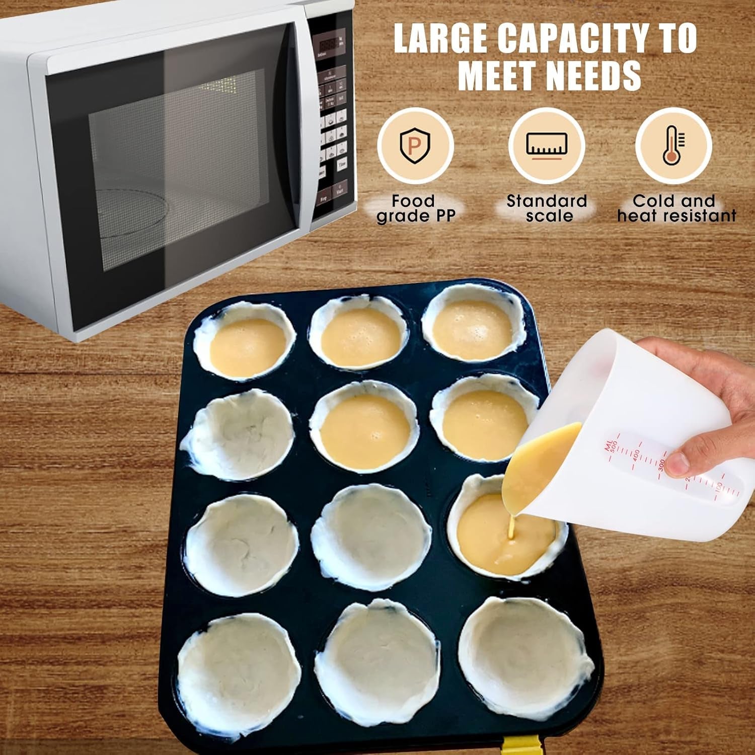 silicone-measuring-cups-2-cup-1-cup-flexible-measure-melting-cups-for-epoxy-resin-butter-chocolate-squeeze-pour-baking-cup-dishwasher-safe-bpa-free-500-250-ml-with-marking-cup-ounce