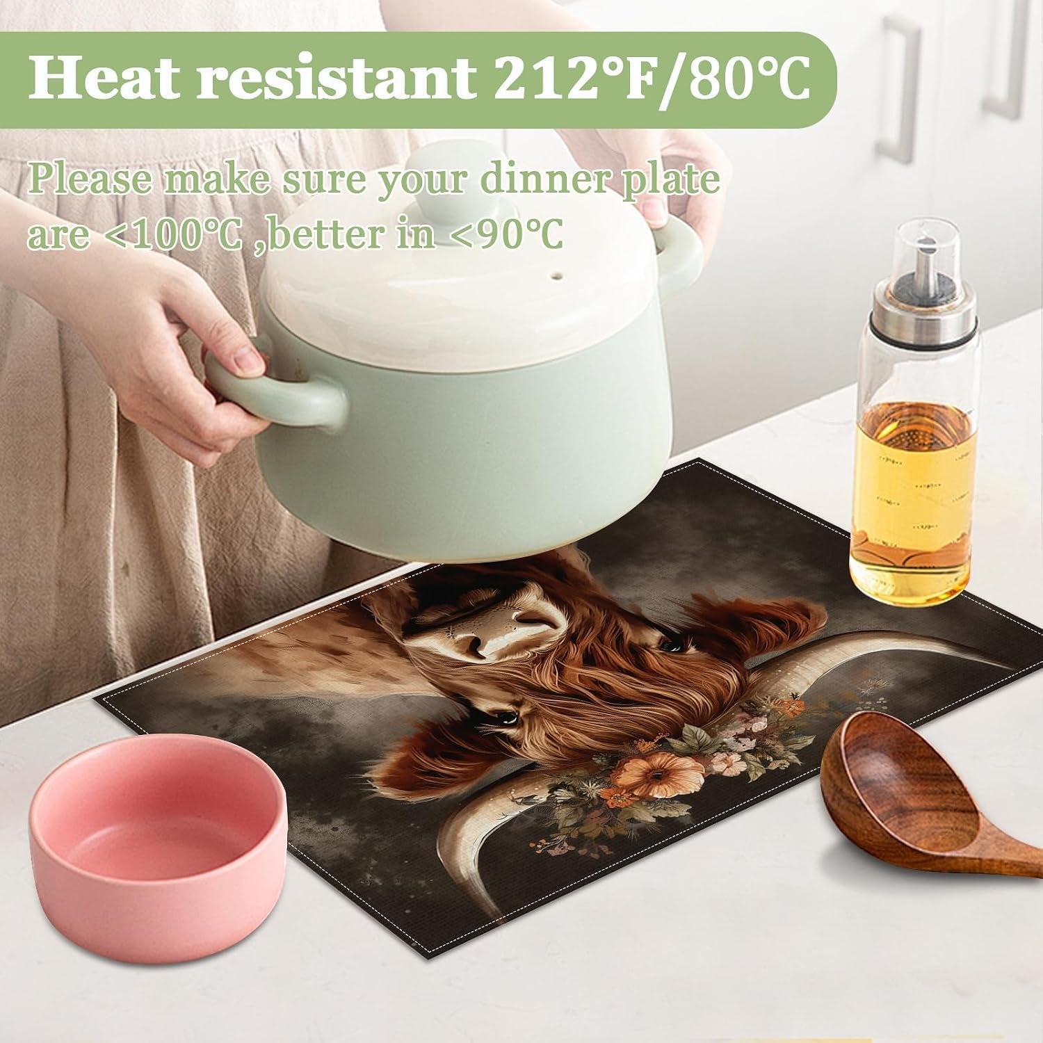 highland-cow-floral-placemats-set-of-6-washable-heat-resistant-table-mat-animal-linen-place-mats-for-party-kitchen-dining-home-decor-12x18-inch