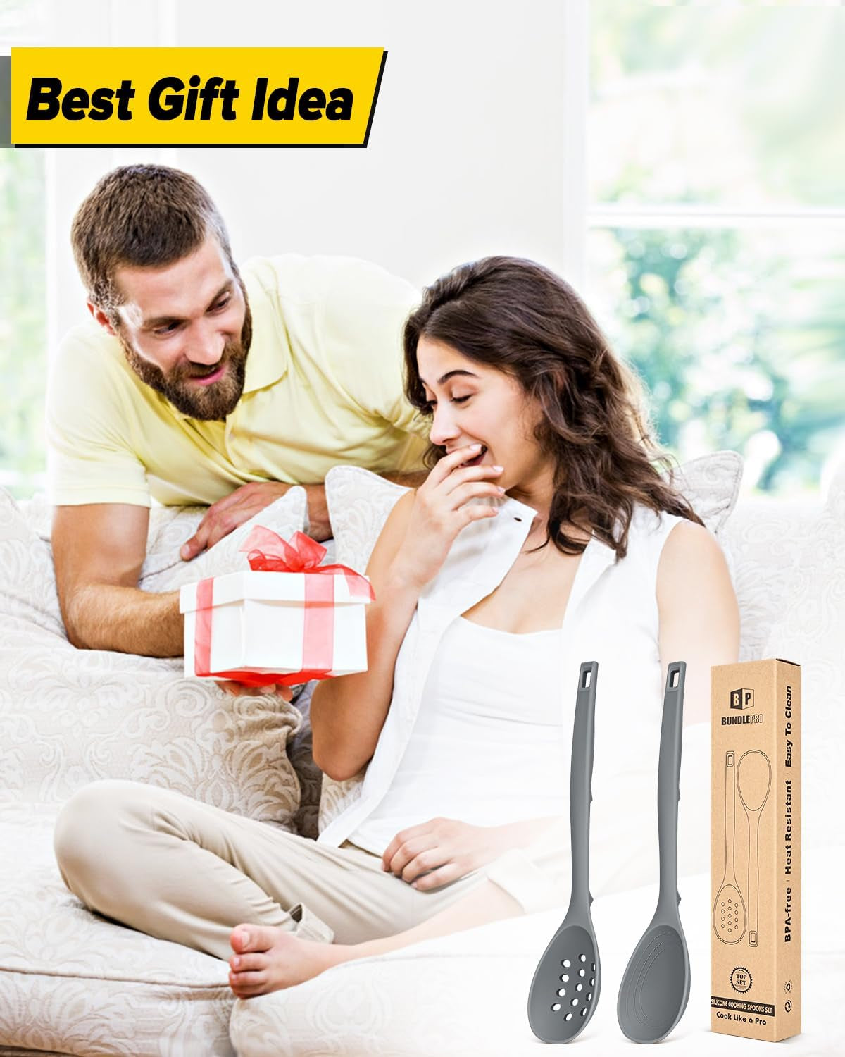 pack-of-2-silicone-cooking-spoons-non-stick-solid-kitchen-spoon-with-measuring-marks-back-hooks-heat-resistant-silicone-slotted-spoon-for-cooking-mixing-stirring-serving-gray