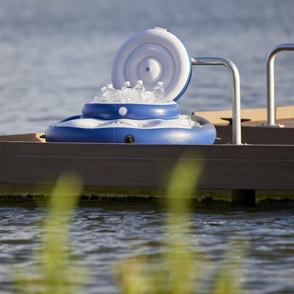 INTEX 56822EP Mega Chill Inflatable Cooler: Removable Ice Chest – 5 Built-In Cup Holders – 2 Durable Handles – Easy-To-Use Connectors – River Run Compatability6