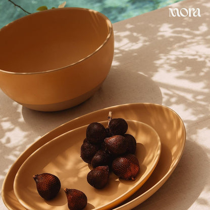 Mega and Giant Bowls Set of 2, 5.5 and 3.5 Qt Ceramic Pottery Mixing Bowls - Microwave and Dishwasher Safe - Merrigold & Iris8