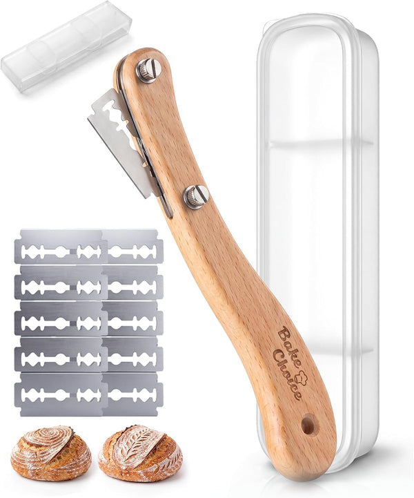 Bread Lame, Sourdough Scoring Tool with Ergonomic Wooden Handle1