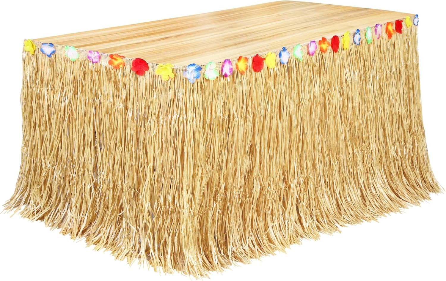 luau-grass-table-skirt-straw-yellow-9-feet-x-29-5-inch-hawaiian-party-decorations-luau-decorations-hawaiian-table-cloths-hawaiian-decorations-for-party-tropical-natural