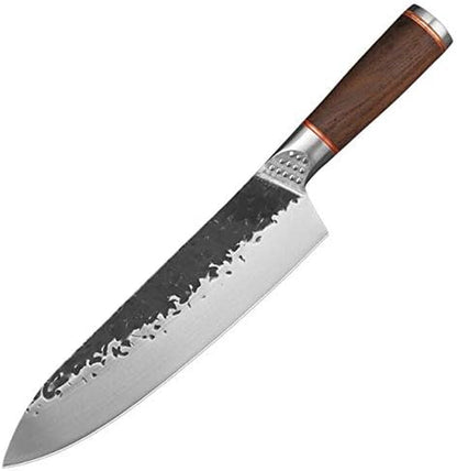 Meat Cleaver Knife, 8 Inch Forged Chef Knife 5Cr15Mov Steel Utility Kitchen Knives Cooking Tool Ebony Wood Handle Cleaver Slicing Meat Chef Knives1