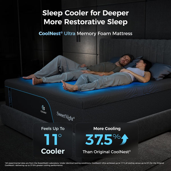 Coolnest Ultra Queen Mattress 14 Inch Memory Foam,Wake Refreshed3