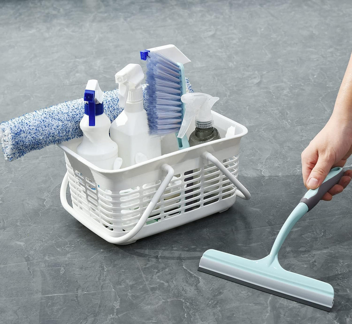 plastic-shower-caddy-basket-with-handle-portable-organizer-storage-basket-for-college-dorm-bathroom-kitchen-white