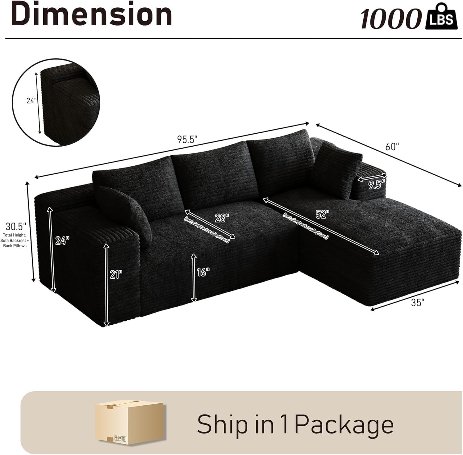 96-l-shaped-cloud-boneless-couch-sofa-with-chaise-black