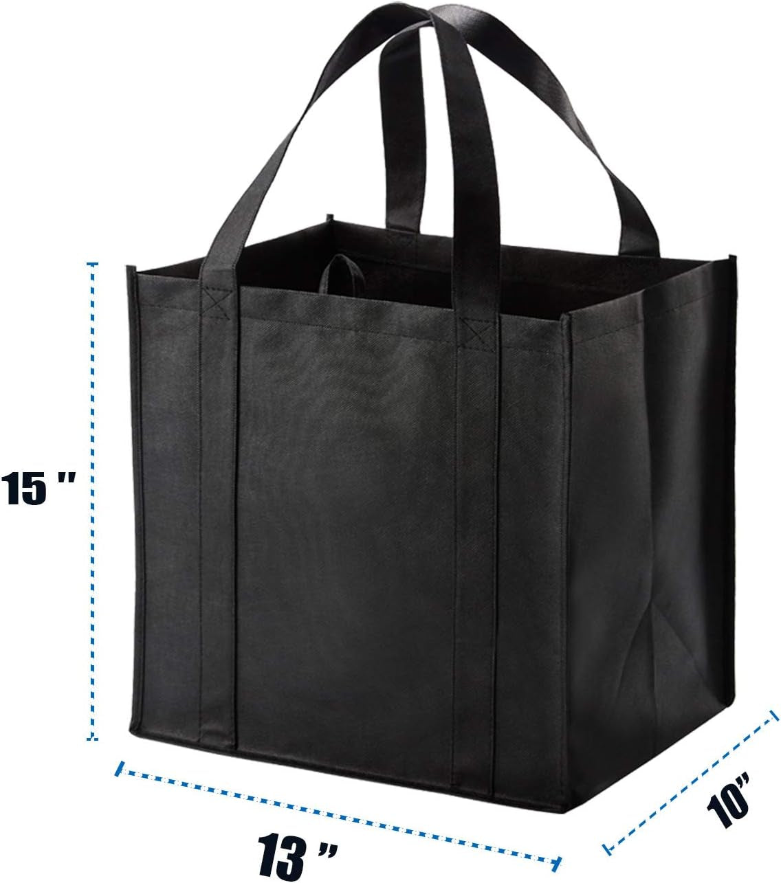 10-pack-reusable-reinforced-handle-grocery-bags-heavy-duty-large-shopping-totes-with-thick-plastic-bottom-can-hold-40-lbs