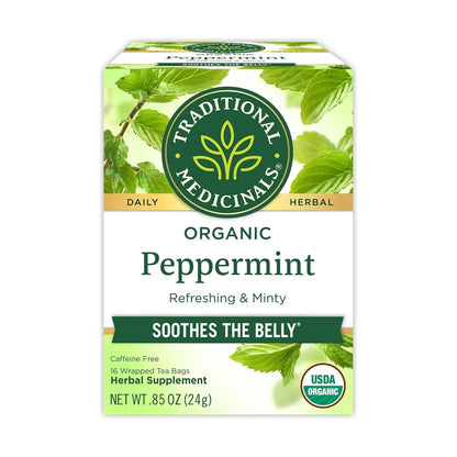 Organic Peppermint, 16 Tea Bags | Helps Soothe Belly from Occasional Gas and Bloating, Kosher, Non-Gmo, Caffeine-Free, Compostable5