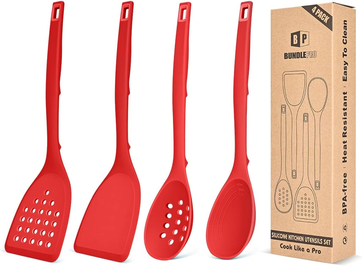 pack-of-4-silicone-cooking-utensils-set-non-stick-solid-spatulas-and-heat-resistant-slotted-spoons-with-back-hooks-ideal-bpa-free-kitchen-utensils-set-for-frying-serving-turning-stirring-red