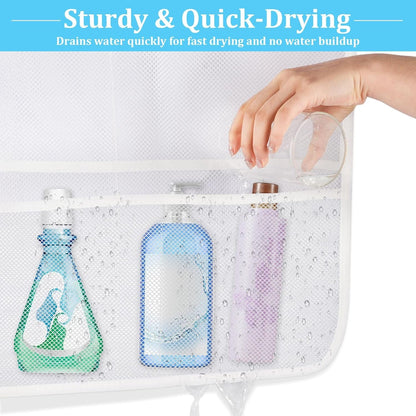 Mesh Shower Organizer for Bath, 2 Pack Mesh Shower Caddy Hanging, Quick Dry4