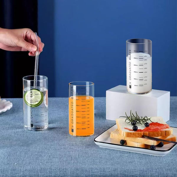 10 Oz Glass Measuring Cup for Milk, Juice, Coffee, Ice Cream - Ideal for Elderly, Beginners & Weight Loss2