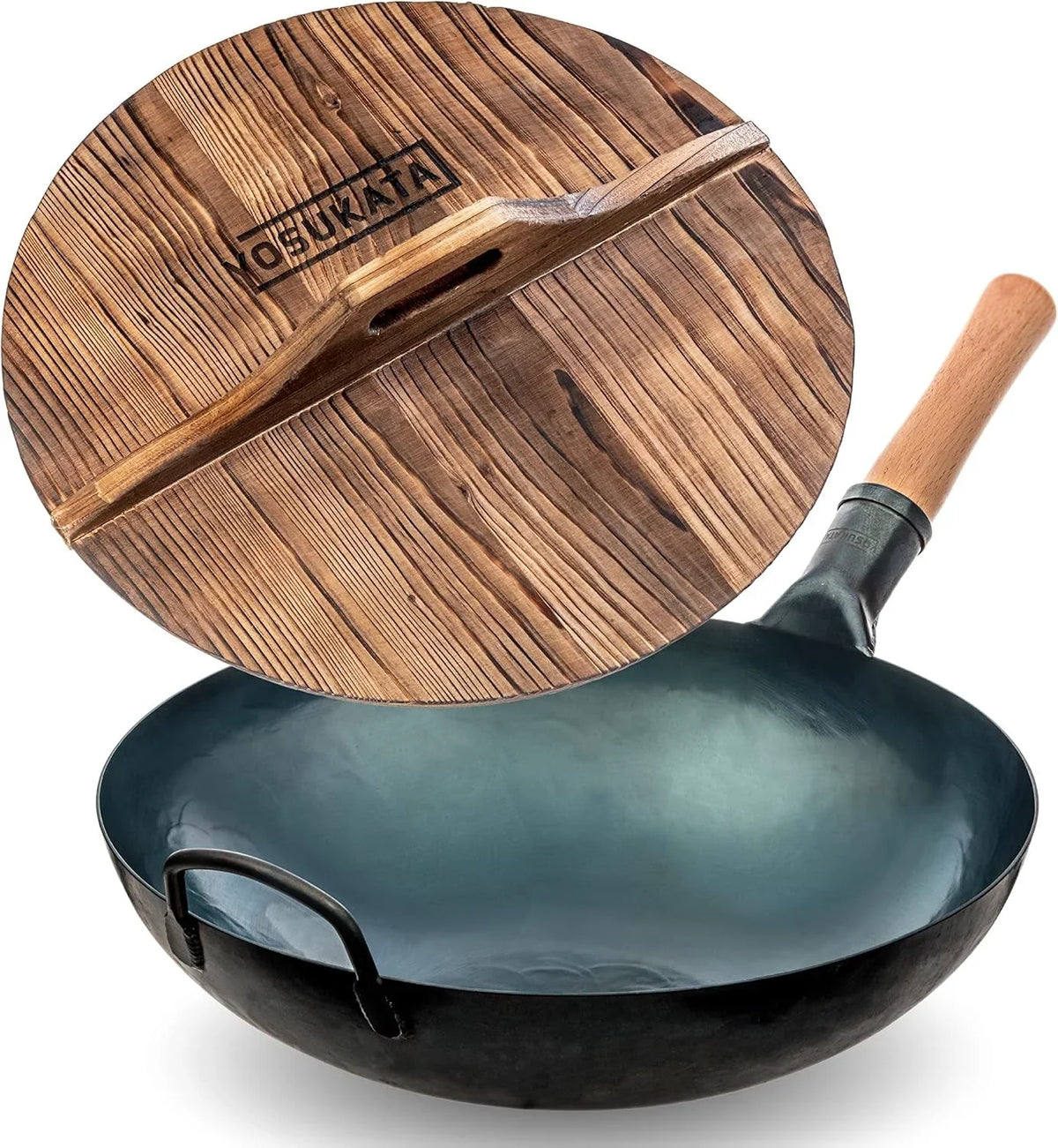 blue-round-bottom-wok-pan-14-stir-fry-pans-premium-wok-cover-14-inch-wooden-lid