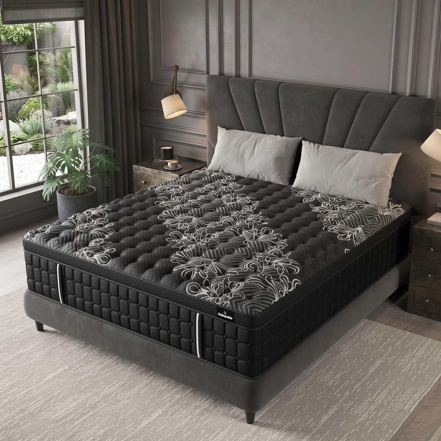 queen-mattress-14-inch-hybrid-cooling-gel-foam-pocket-springs-medium-firm-with-edge-support-365-night-trial-bed-in-a-box