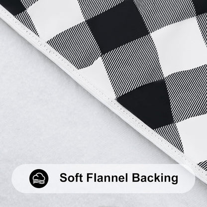 36"-44" Picnic Table Cloth, Flannel Backed Vinyl Fitted Tablecloths6