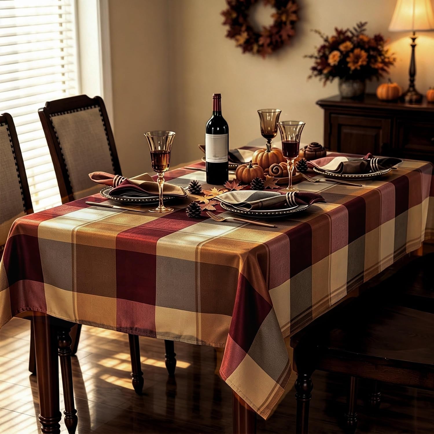 fall-checkered-rectangle-tablecloth-52-x-70inch-red