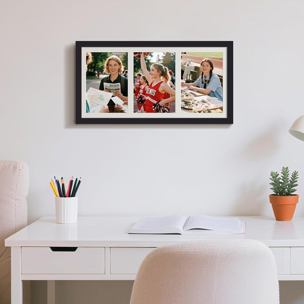 8X16 Collage Frames, 3 Picture Frame 5X7, Black, 1 Pack7