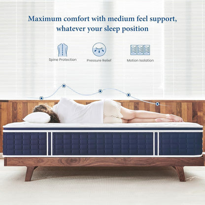 Twin Mattress 12 Inch, Multi Layer Comfort Foam and Coil for Back Support8