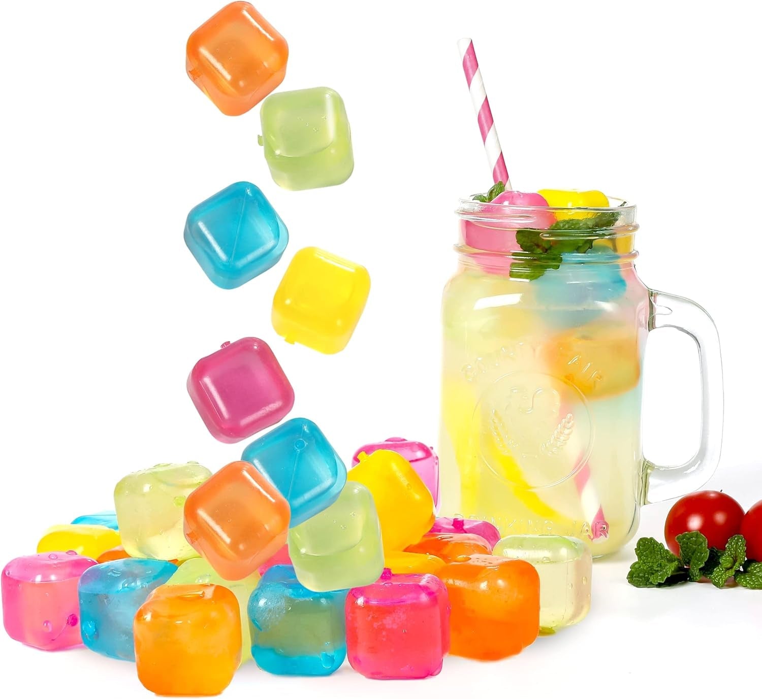 reusable-ice-cubes-25-pack-colorful-plastic-refreezable-ice-cubes-washable-non-melting-non-diluting-ice-cubes-for-drinks-whiskey-vodka-coffee-keeps-drinks-cold-without-watering-down