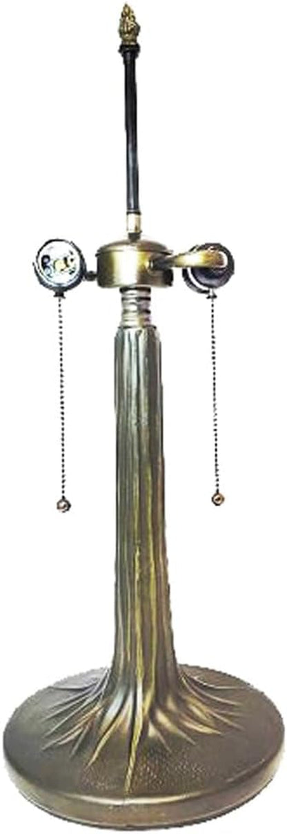 Tree Trunk Metal Lamp Base, Dark Bronze Finish with Gold Highlights, Nicely Weighted, 20.5" Tall1