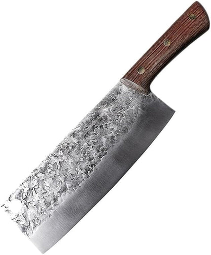 Meat Cleaver, 7 Inch Meat Cleaver Kitchen Knife Forged Stainless Steel Butcher Knife Wooden Handle Fish Cutter Cooking Knife Kitchen Tools1