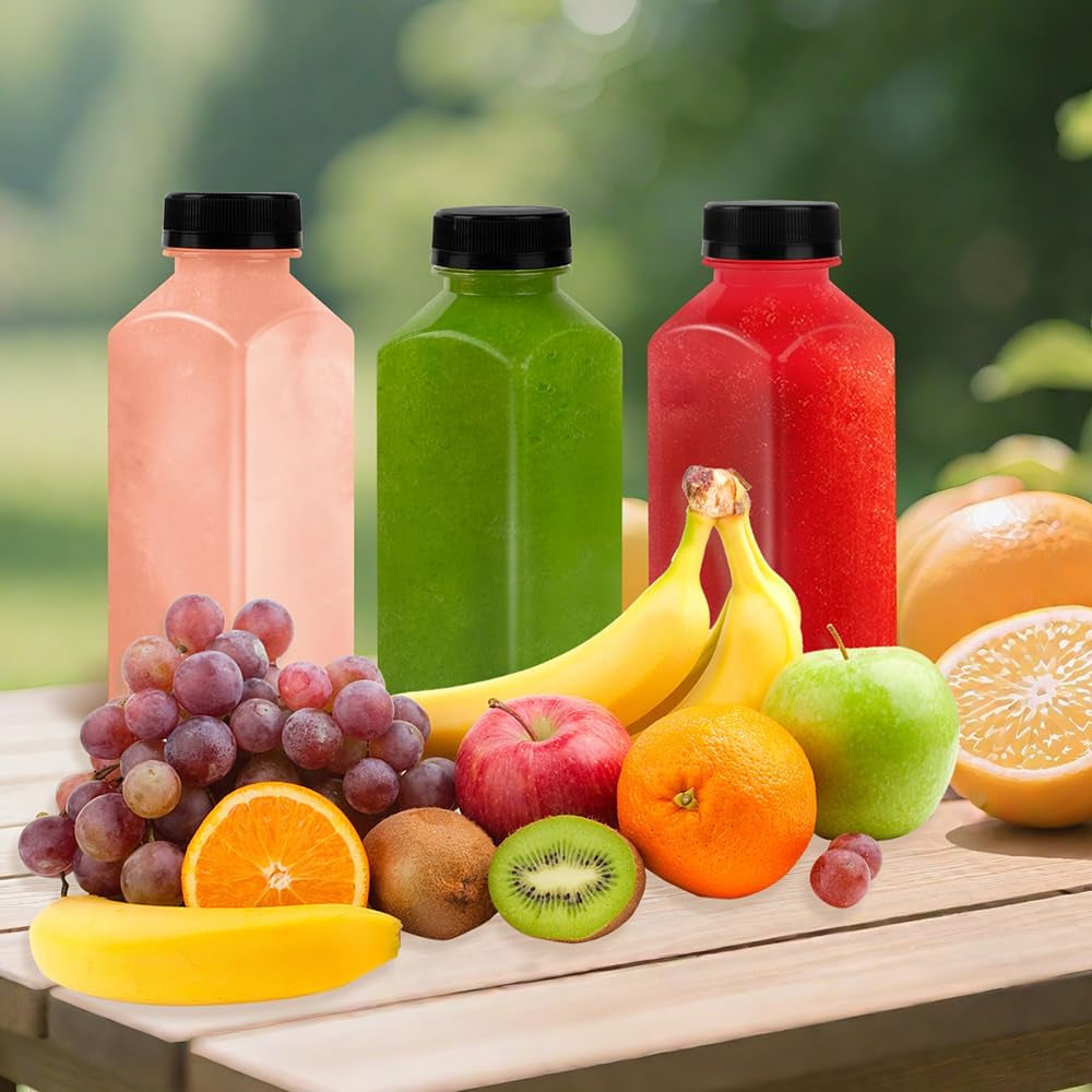 10-pack-12-oz-clear-plastic-juice-bottles-with-caps-reusable-food-grade
