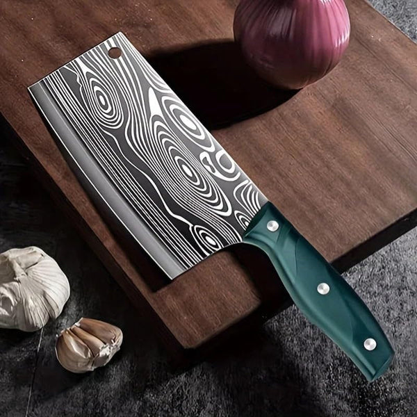 Meat Cleaver, 7 Inch Kitchen Knife Forged Vegetable Cutter Stainless Steel Sharp Slicing Knife5