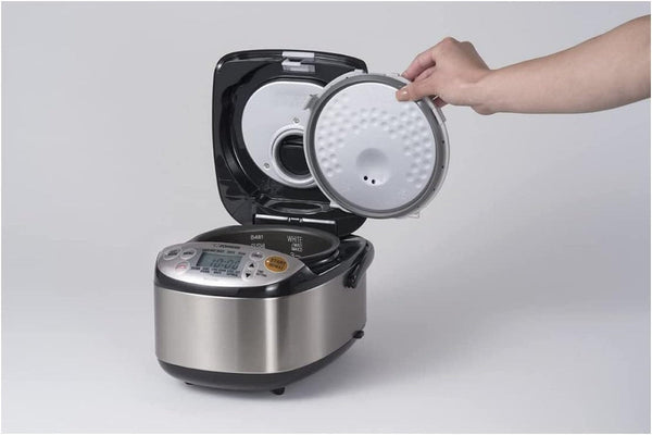 Zojirushi Micom 3-Cup Compact Size, Multiple Settings, Stainless Steel Made, Built-In Retractable Power Cord and Easy to Transport Rice Cooker and Warmer | Multiple Settings, Retractable Power Cord, Easy Transport4