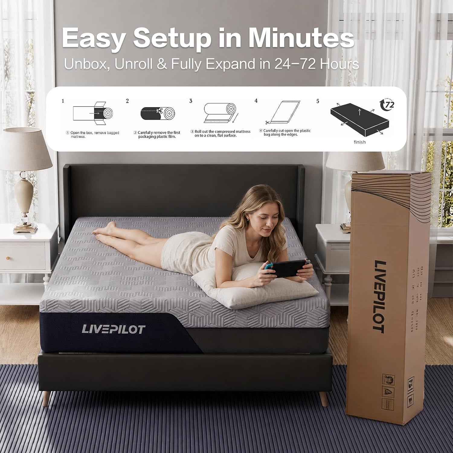 king-mattress-12-inch-king-size-mattresses-hybrid-mattress-with-memory-foam-pillow-top-medium-firm-feel-for-motion-isolation-edge-support-pressure-relief-bed-in-a-box-certipur-us-certified