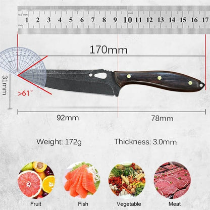 Meat Cleaver,Cleaver Knife Stainless Steel Hand Knife Boning Knife Kitchen Meat Cleaver Butcher Special Knife Outdoor Survival Knife Universal Knife, LAMAJIGA58442