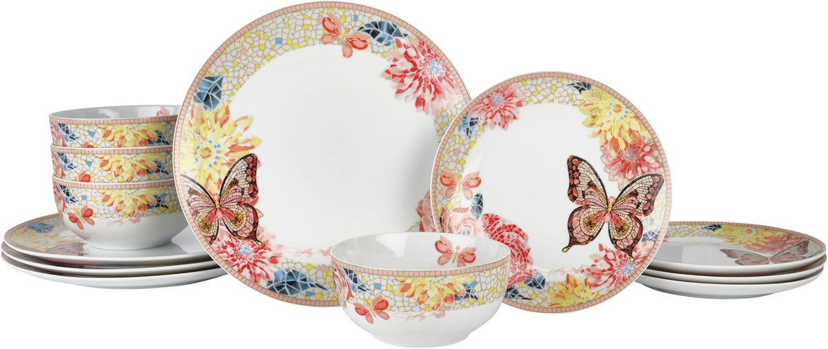 12-piece-jeweled-mosaic-butterfly-dinnerware-set-porcelain-dinner-plates-salad-plates-bowls-service-for-4-microwave-dishwasher-safe