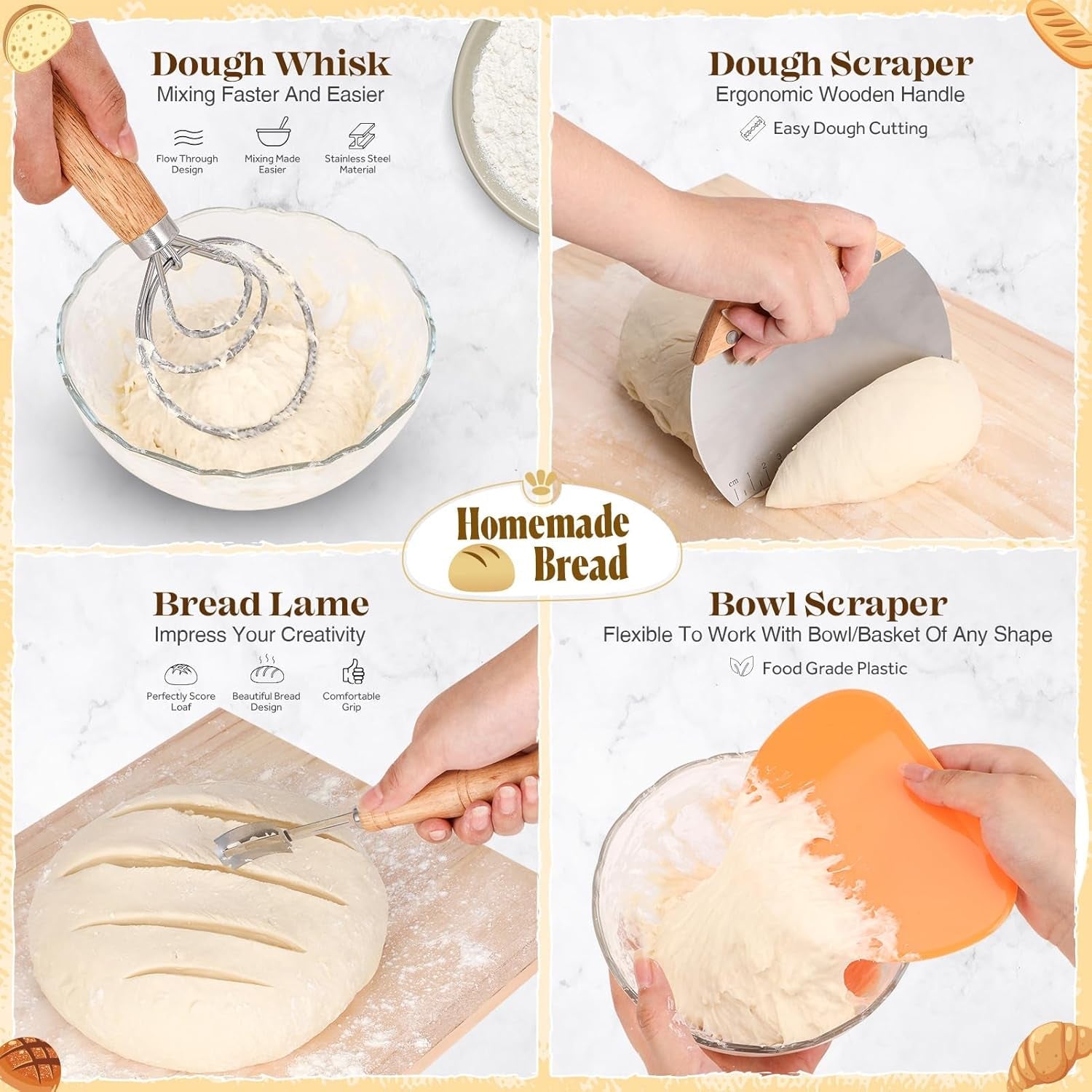 sourdough-starter-kit-with-bread-proofing-baskets-jars-baking-essentials-9-in-round-10-in-oval-baskets-set-sourdough-bread-baking-supplies-sour-dough-beginner-kit-gifts-for-bakers-women-wife-mom