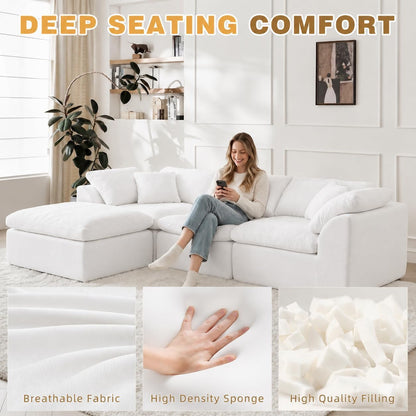 Cloud Couch Sectional, Boneless Modular Sofa for Living Room8