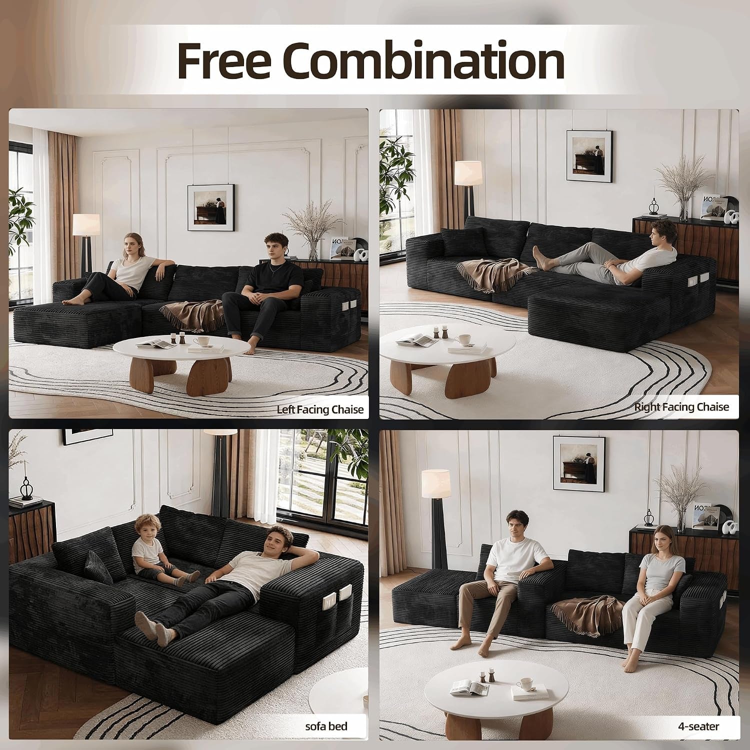 boneless-sectional-couch-black-l-shape-sofa-ottoman-with-recliner-bed-memory-foam-modular-cloud-no-bones-in-a-box-boundless-comfort-for-living-room-compression-corduroy-fabric-deep-seat-easy-assembly
