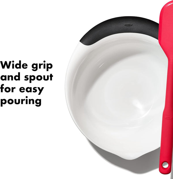 OXO Good Grips 3-Piece Plastic Mixing Bowl Set - Black & White3