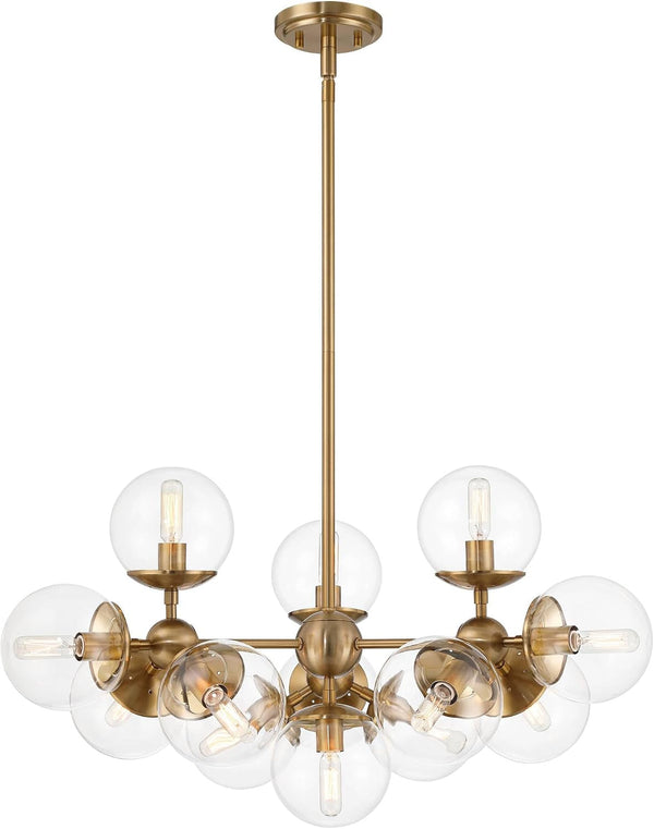 Cosas 27 1/2" Wide Warm Brass 13-Light Modern Pendant Light Fixture7